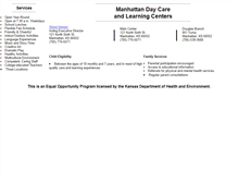 Tablet Screenshot of daycare.manhattanks.org